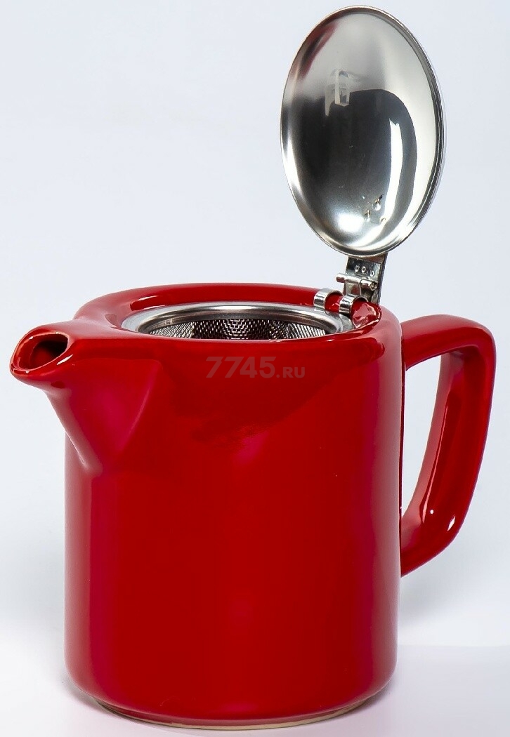 Заварочный чайник керамический ELRINGTON Феличита Глазурь Red 0,5 л (4660087532120) - Фото 3